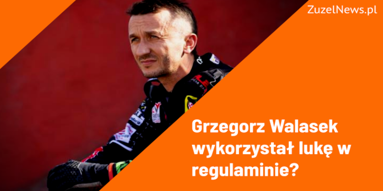 Grzegorz Walasek luka w regulaminie