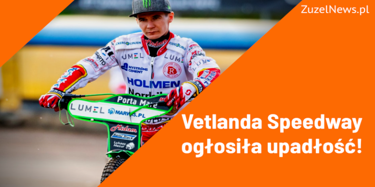 Vetlanda Speedway ogłosiła upadłość