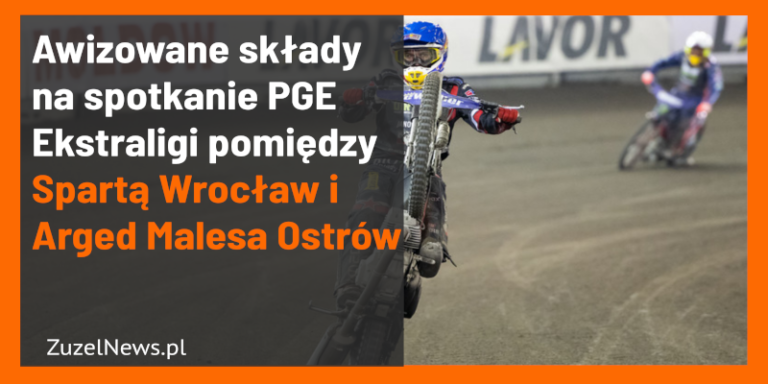 awizowane składy Betard Sparty Wrocław i Arged Malesa Ostrów 5 kolejka