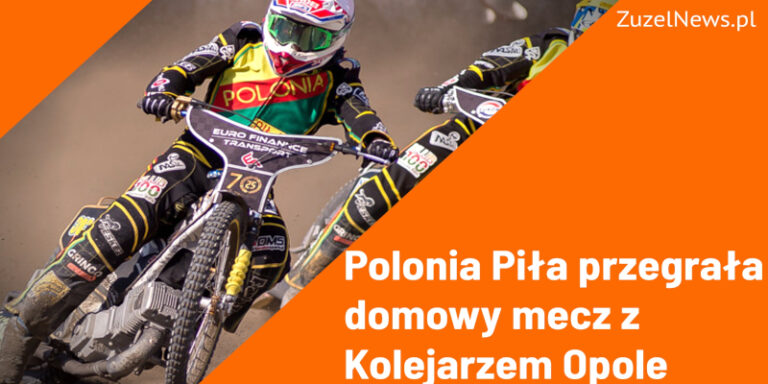 Kolejarz Opole wygrana z Polonią Piła