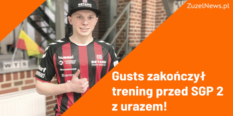 Francis Gusts z urazem przed treningiem SGP2