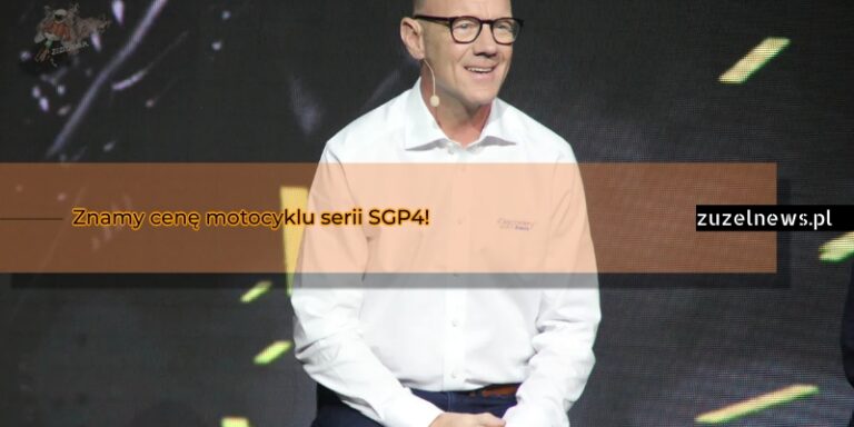 Znamy cenę motocyklu serii SGP4!