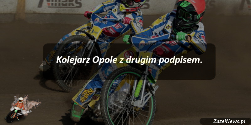 Kolejarz Opole z drugim podpisem